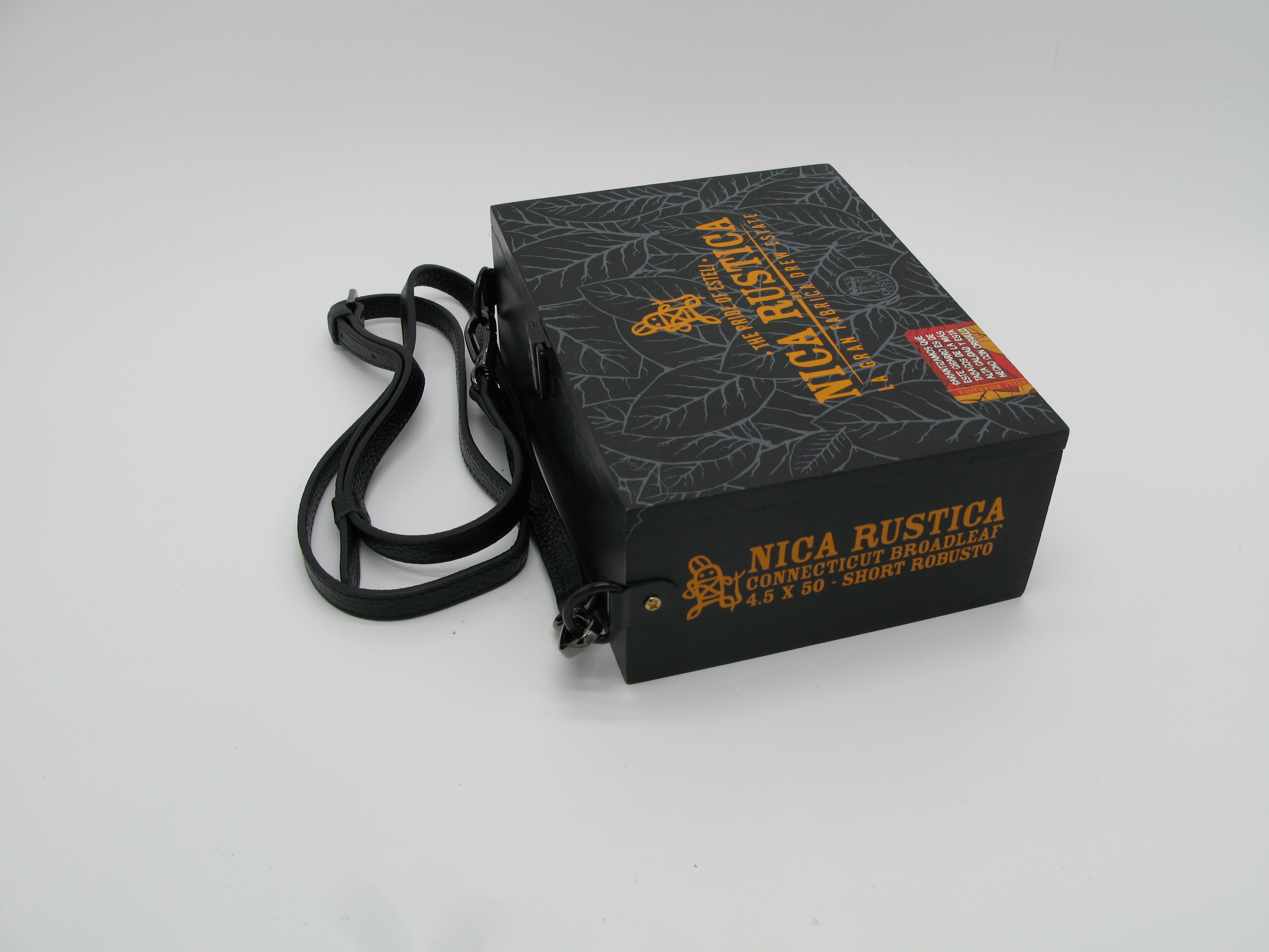 Nica Rustica Black Wooden Shoulder Box