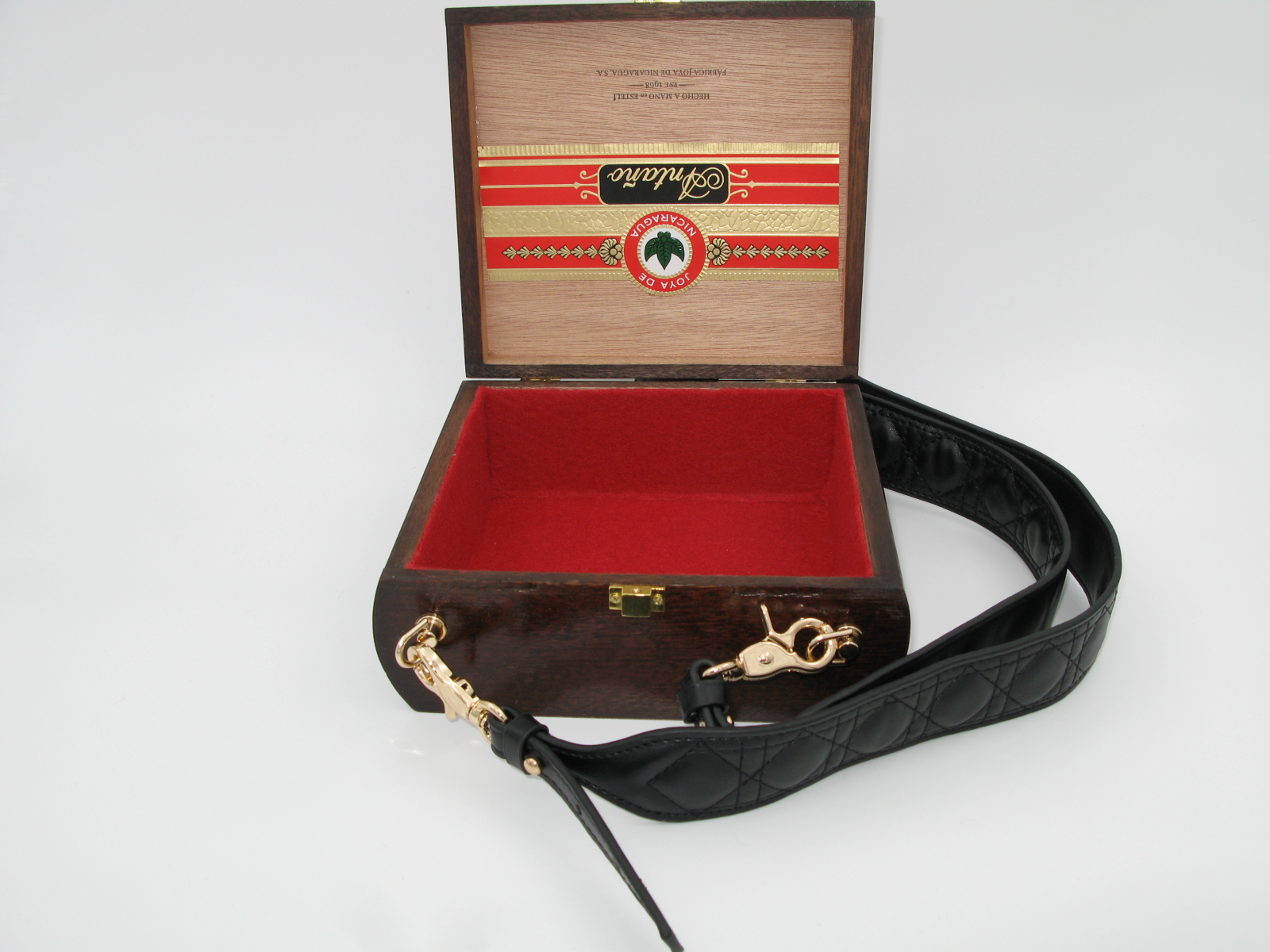 Luxury Wooden Box Handbag