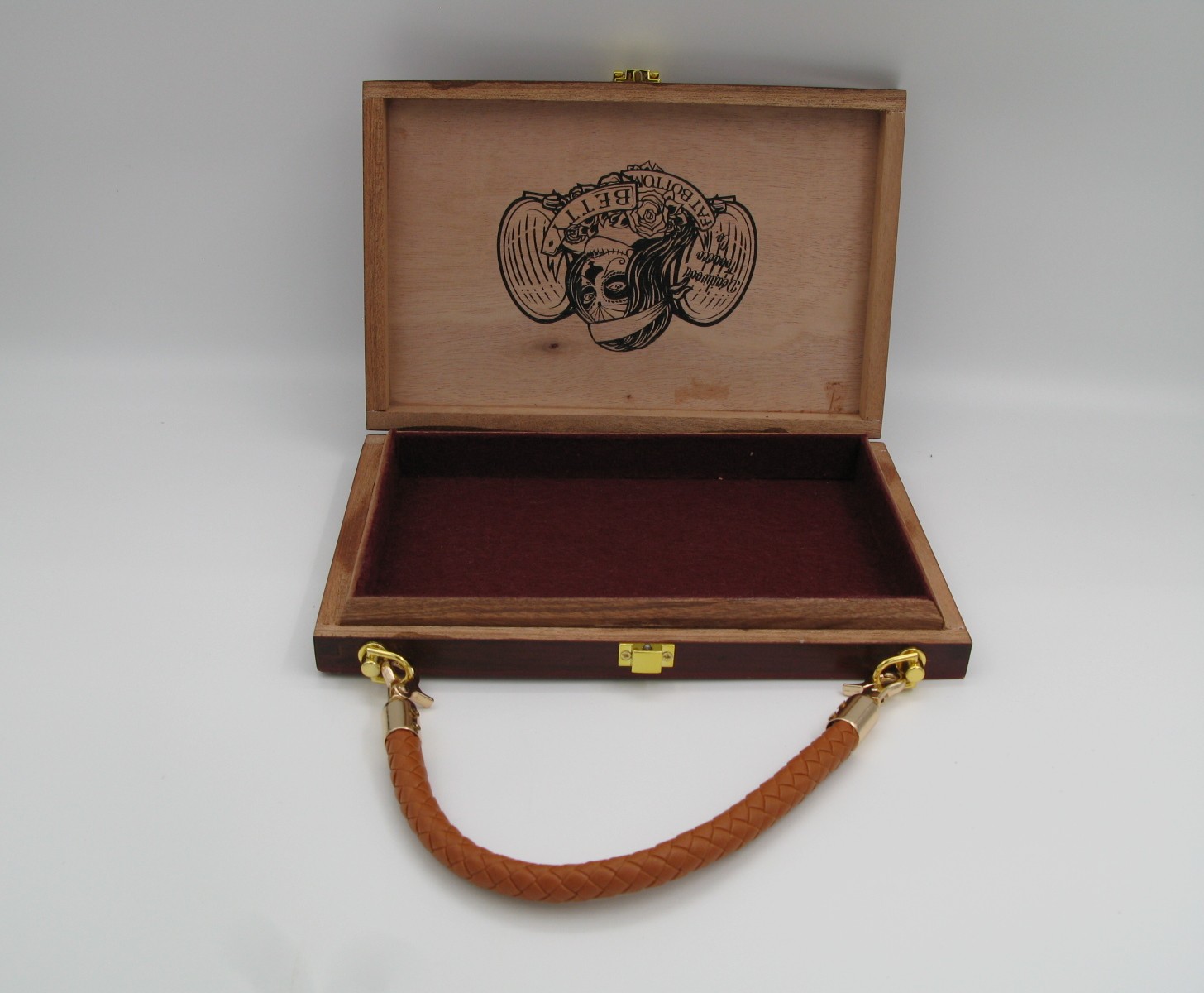 Decorative Wooden Handbag Case