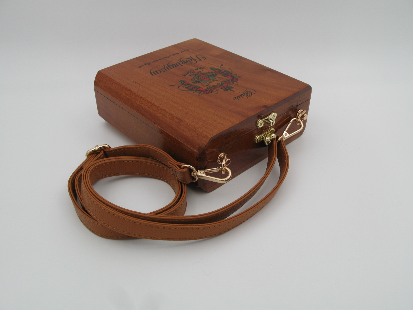 Wooden Cigar Box Purse
