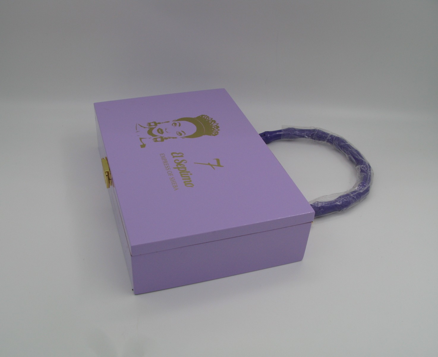Lavender Wood Cigar Box Purse
