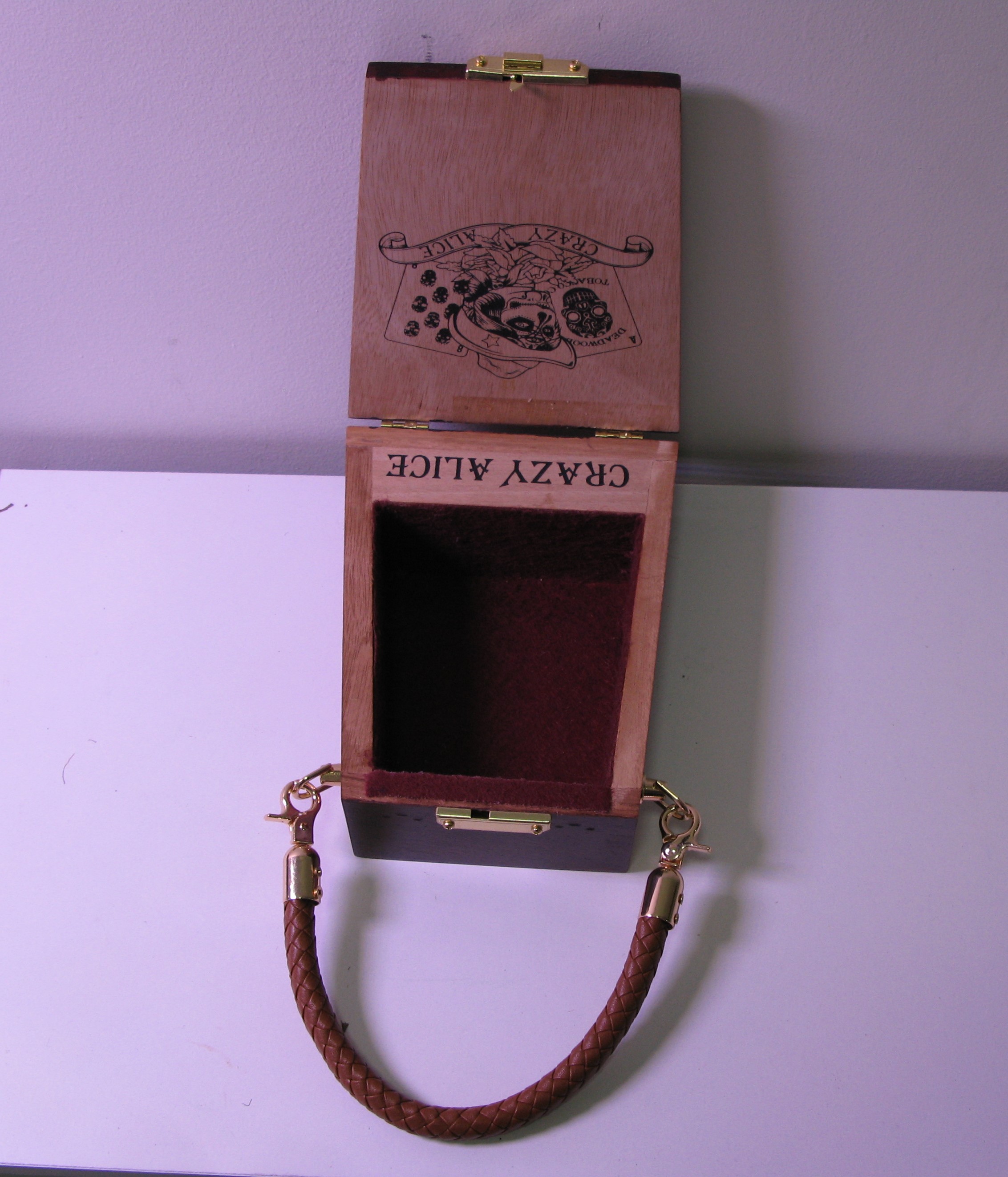 Crazy Alice Wooden Handbag