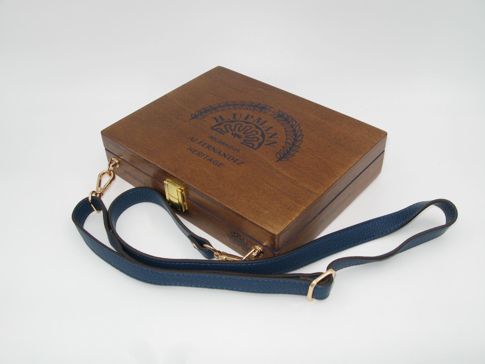 Wooden Box with Leather Strap