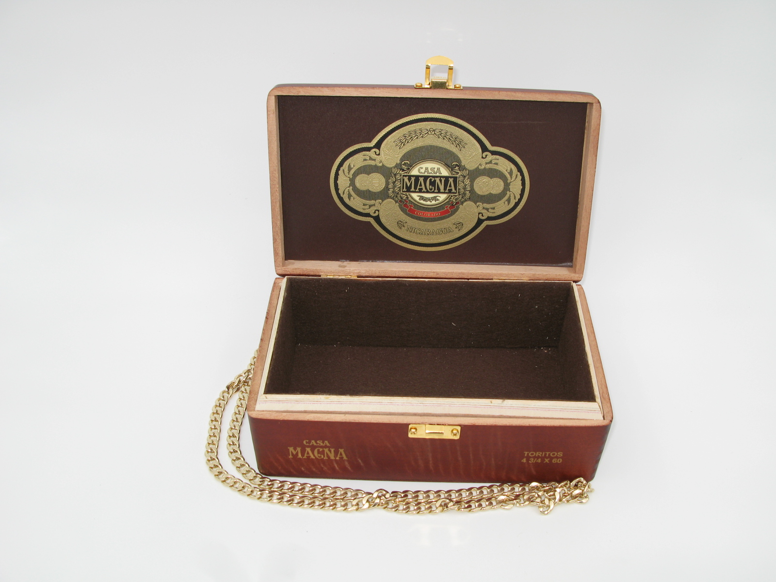 Wooden Cigar Box Purse