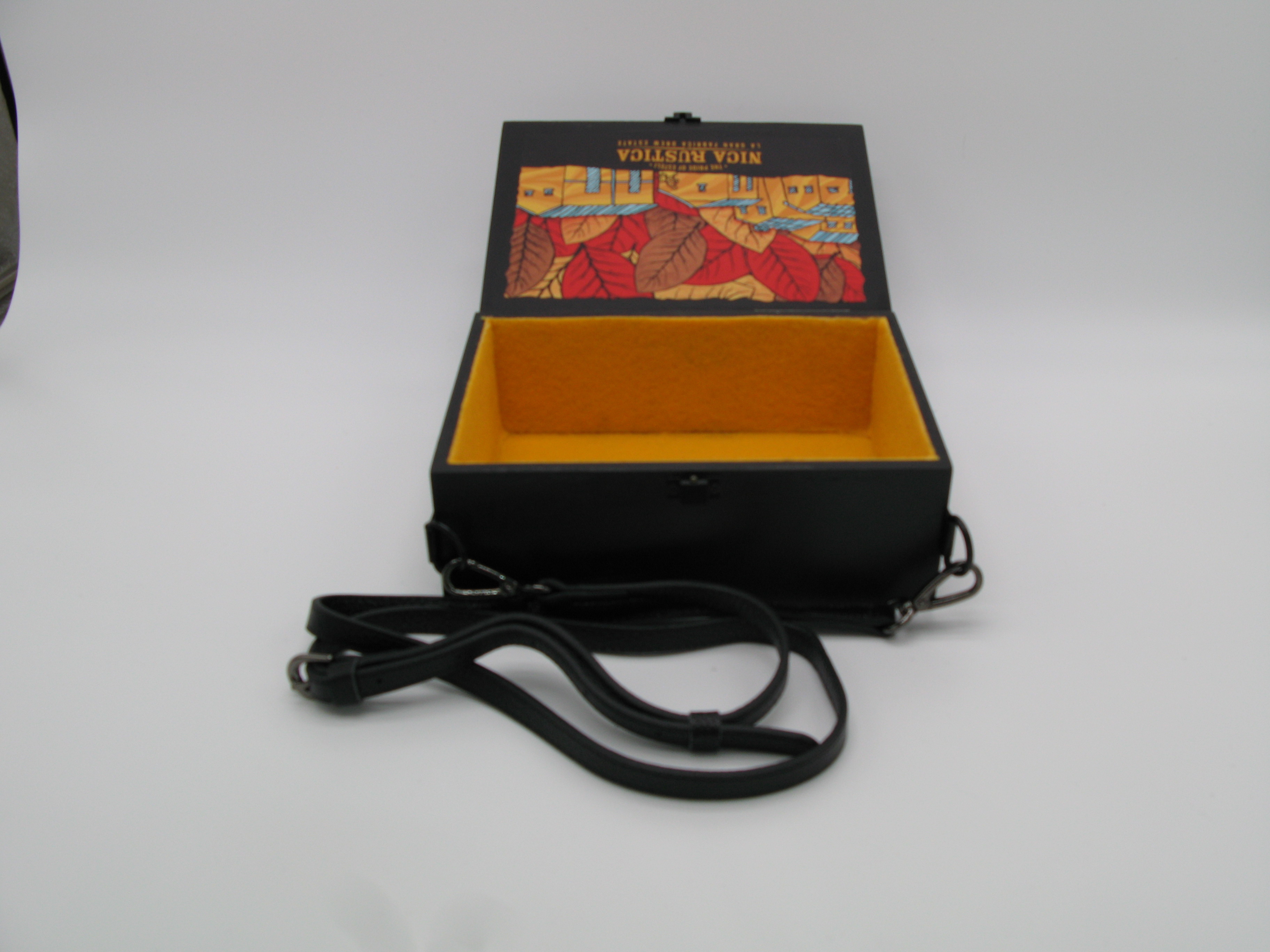 Nica Rustica Black Wooden Shoulder Box