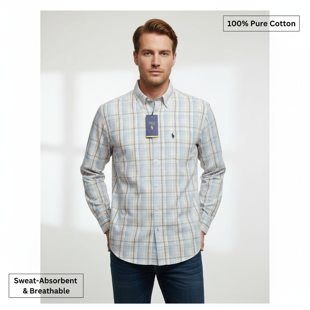Men's Classic Checked Cotton Shirt