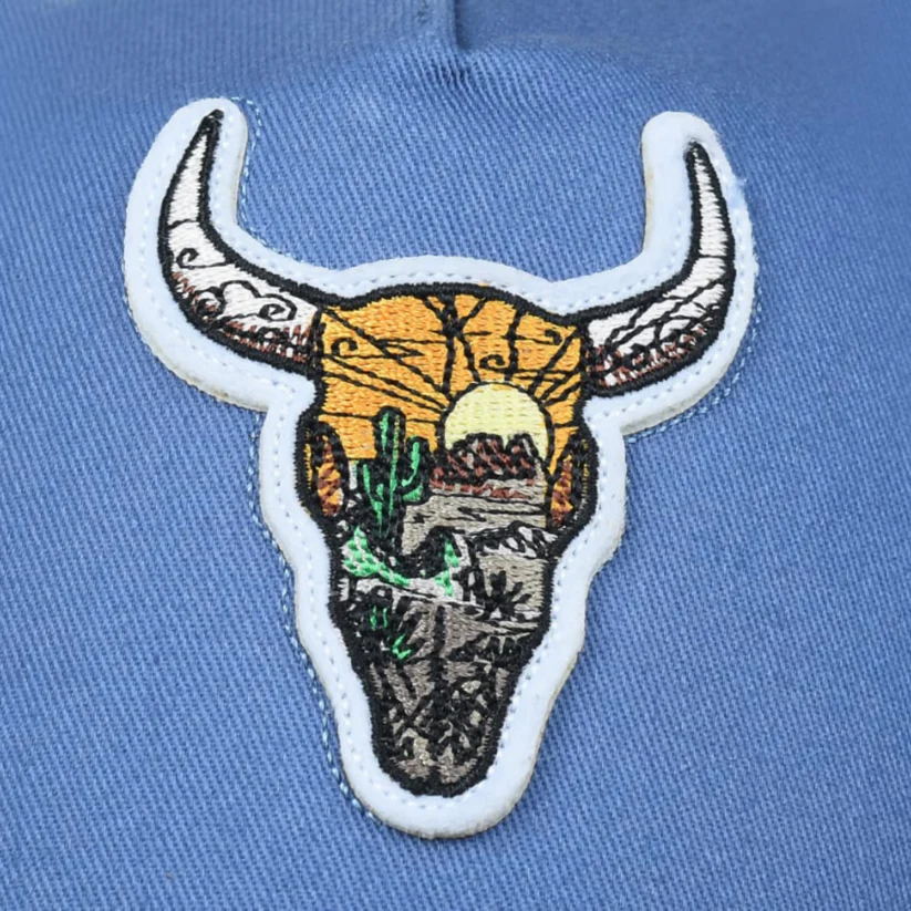 Desert Bull Embroidered Patch Cap
