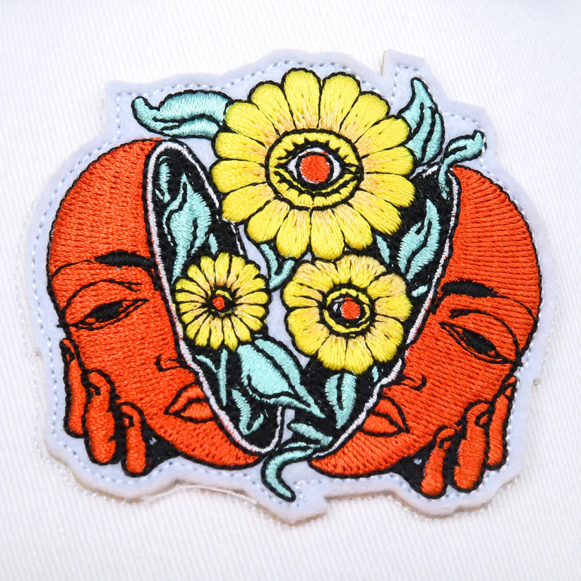 Sunflower Embroidered Trucker Cap