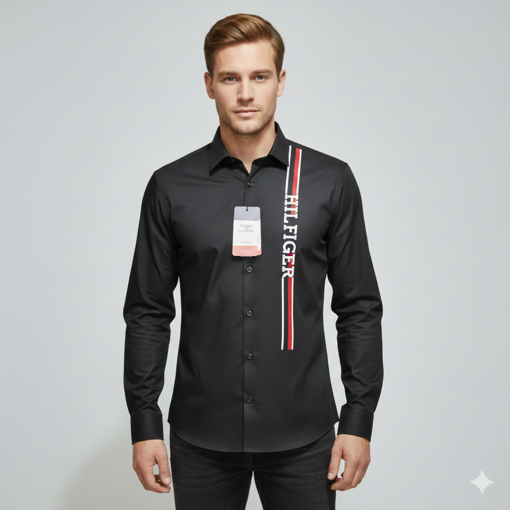Tommy Hilfiger Men's Black Shirt