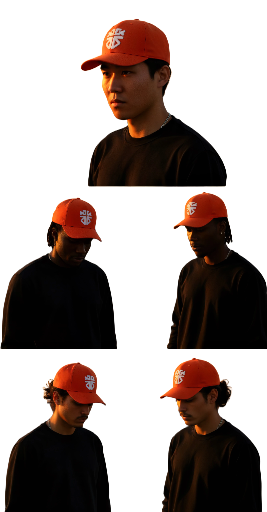 Bold Red Cap with White Embroidery