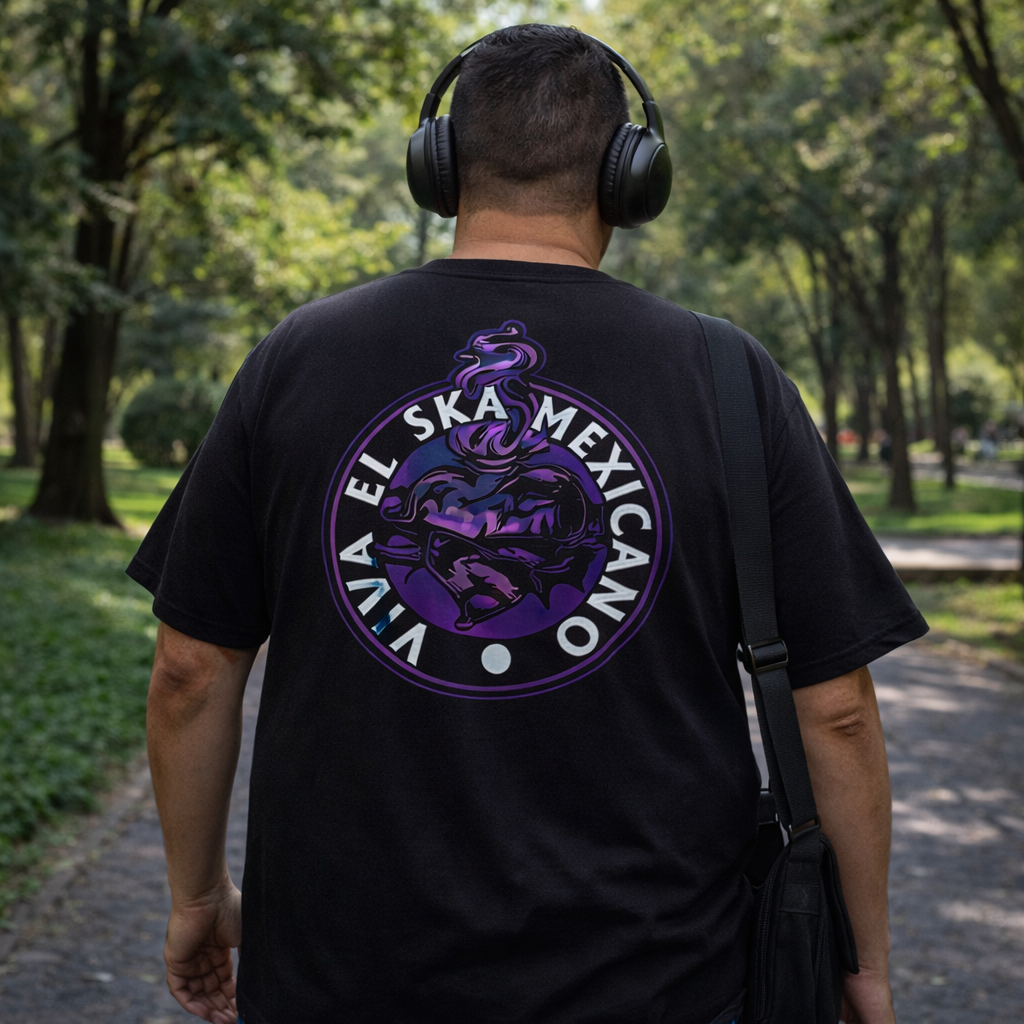 Playera corazón morado