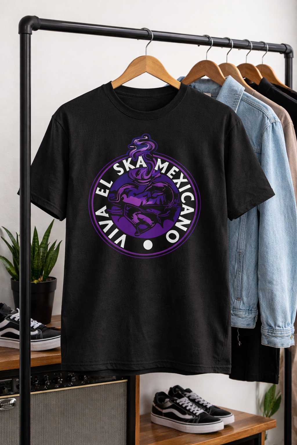 Playera corazón morado