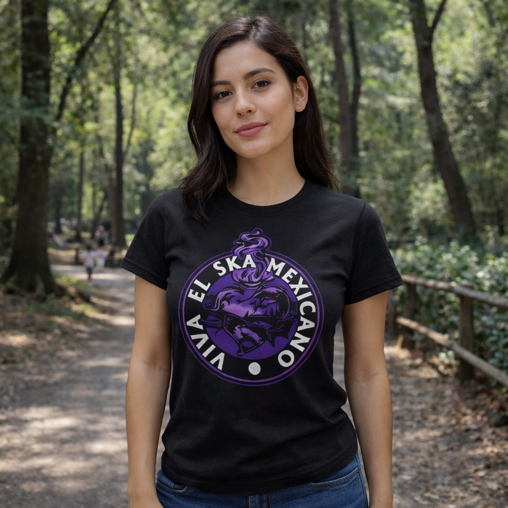 Playera corazón morado