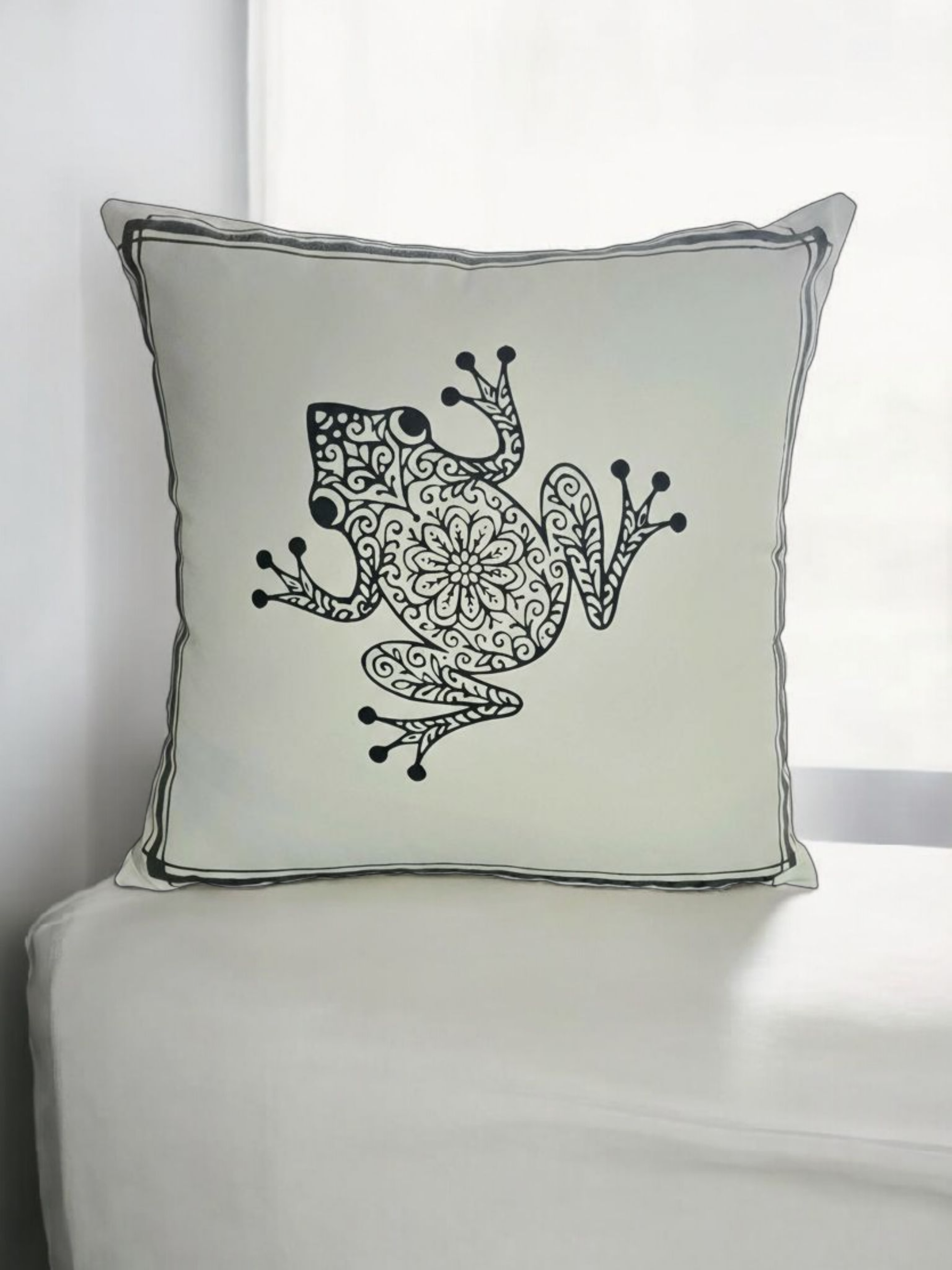 Black & White Coqui Pillow