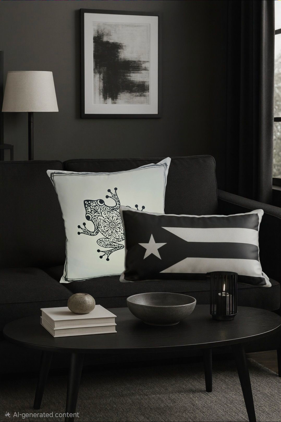 Black & White Coqui Pillow