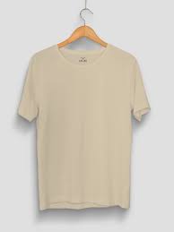 Beige Cotton T-shirt