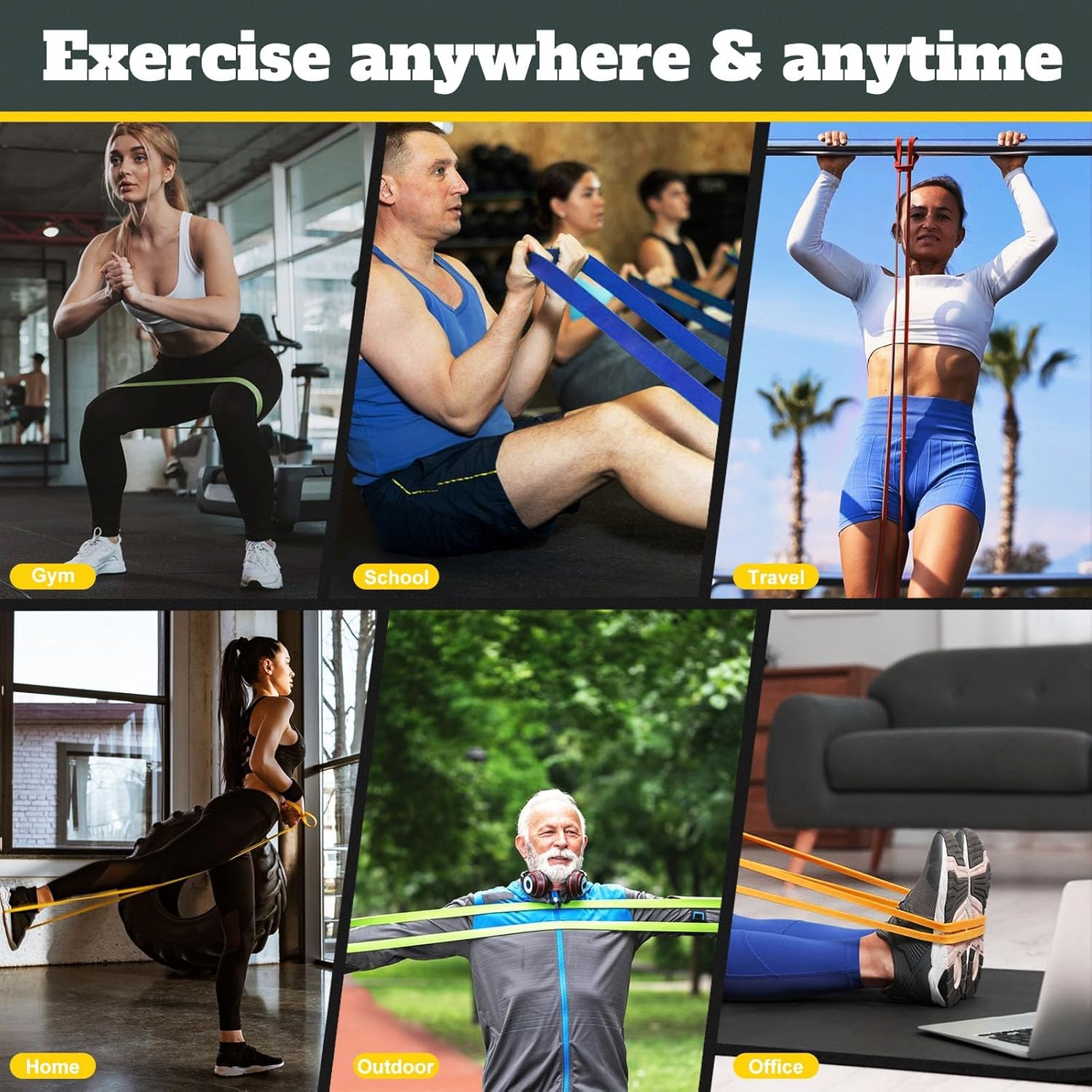 Workout Resistance Bands Set