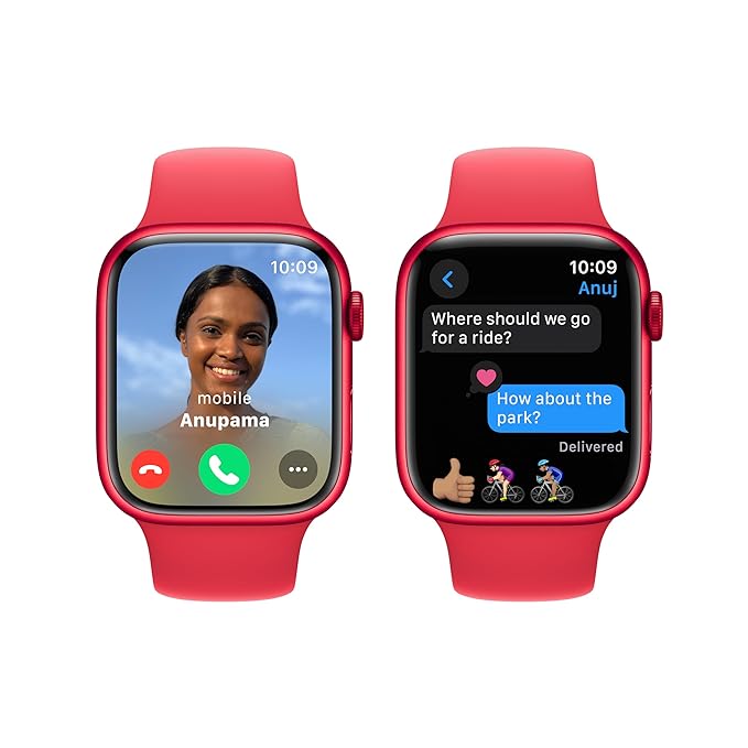 Apple Watch Series 9 GPS 45mm RED Case & RED Sport Band - S/M Accessories Smart Watch