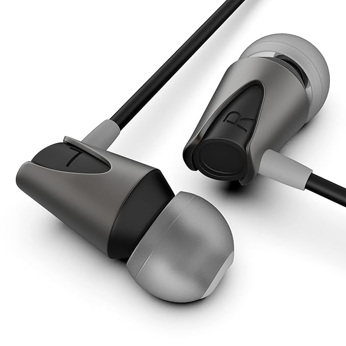 Boult Audio BassBuds Storm Wired Headset Black and Grey Earphones