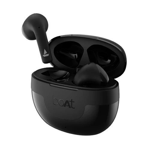 BoAt Airdopes Hype Opal Black Preowned-Excellent Condition