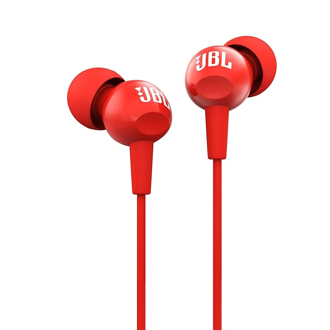 JBL C150SI Wired Headset Accessories Earphones(Red Color)