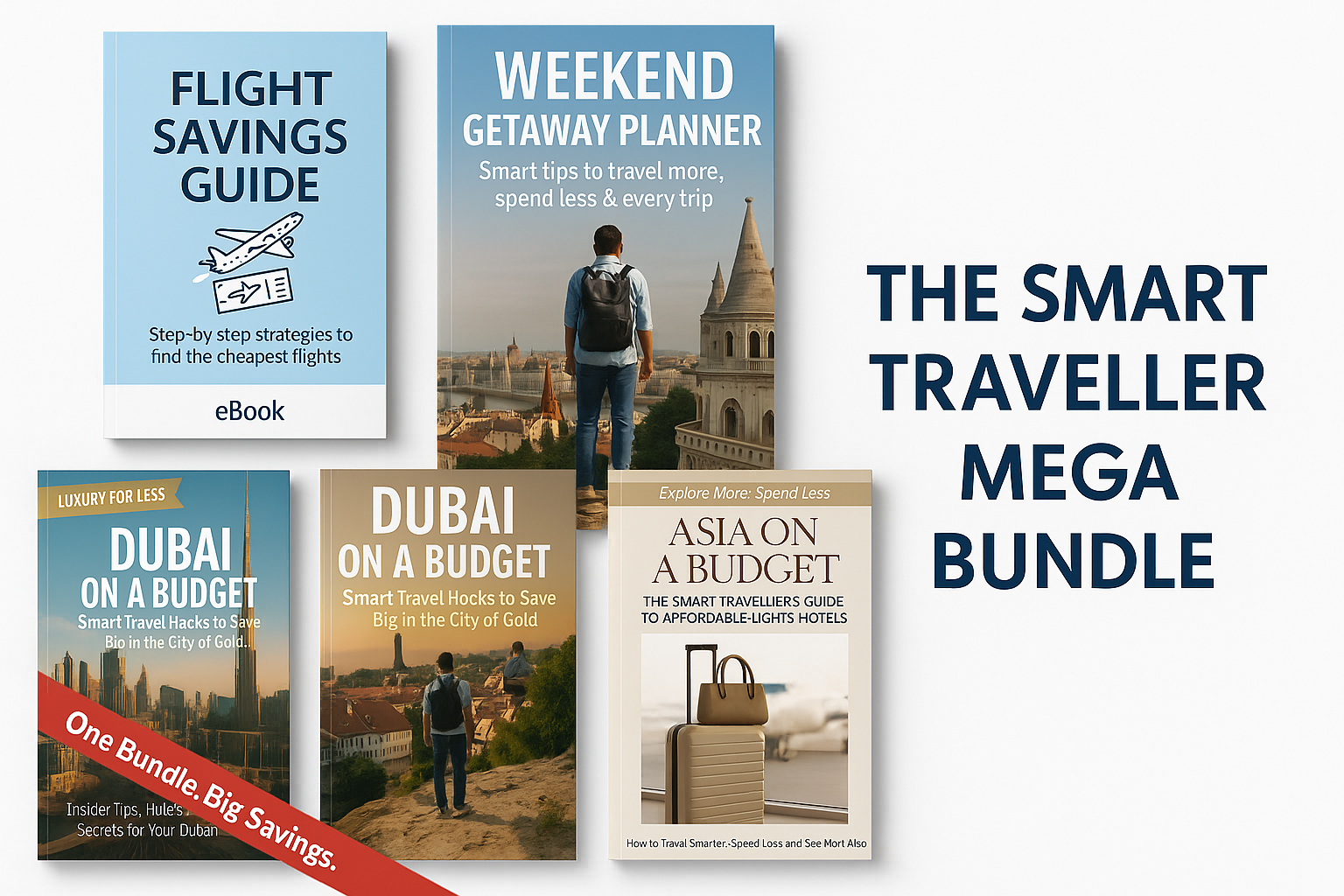 The Smart Traveller Mega Bundle – 5 Best-Selling Travel Guides to Help You Explore More & Spend Less