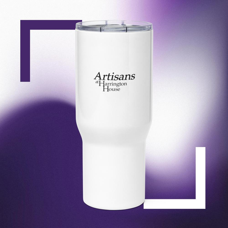 Travel mug with a handle