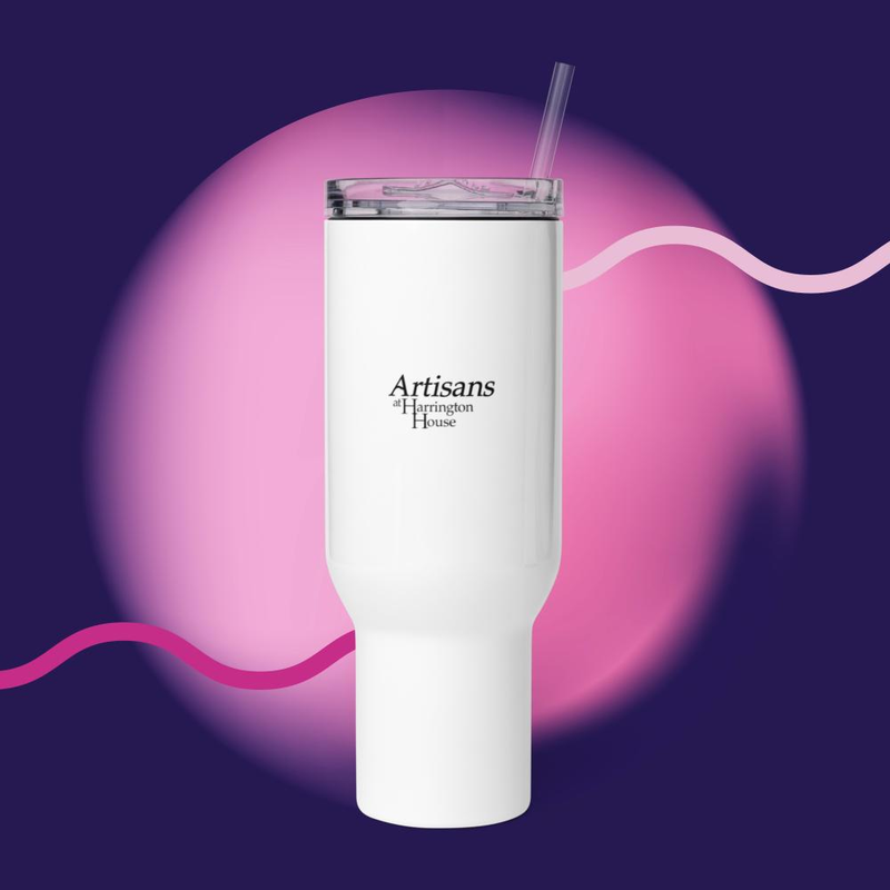 Travel mug with a handle