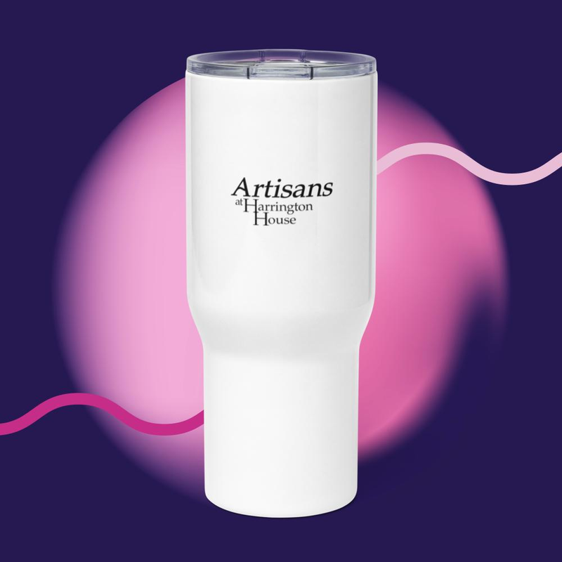 Travel mug with a handle