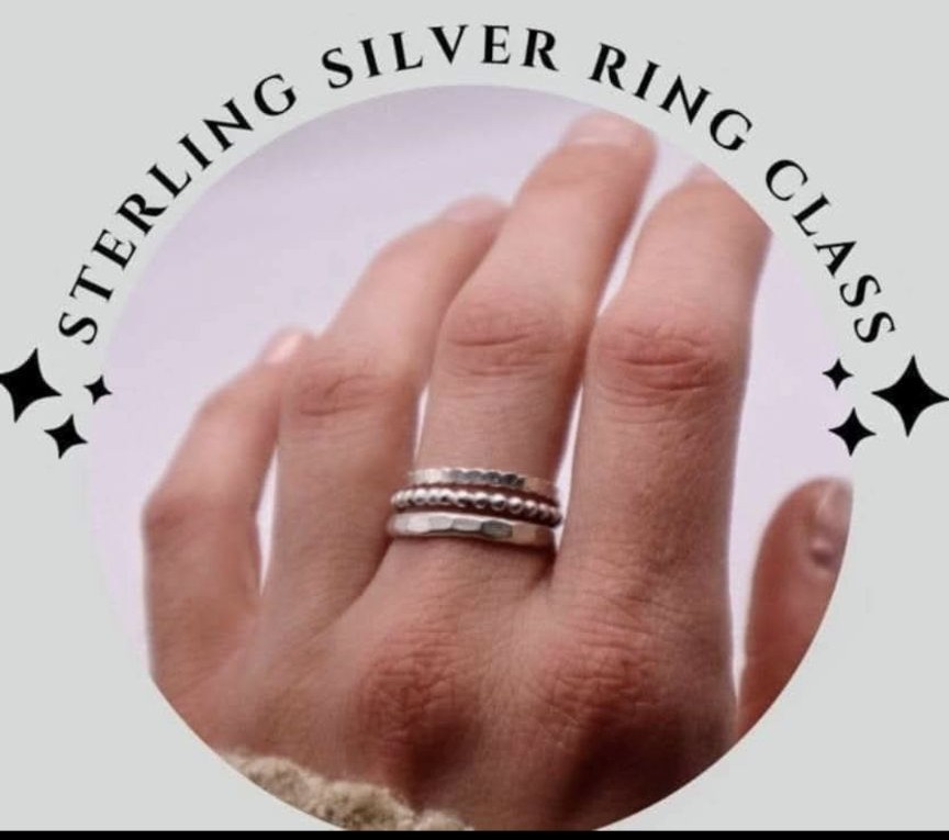 Intro to Silversmithing Sterling Silver Ring Class