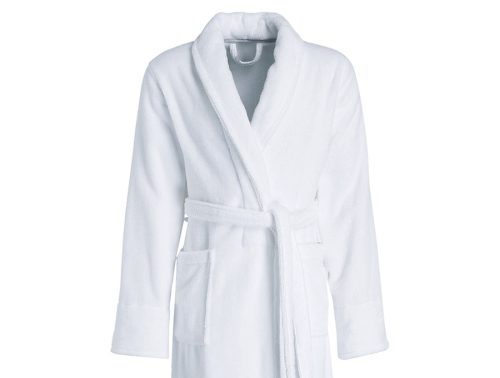 White bathrobe
