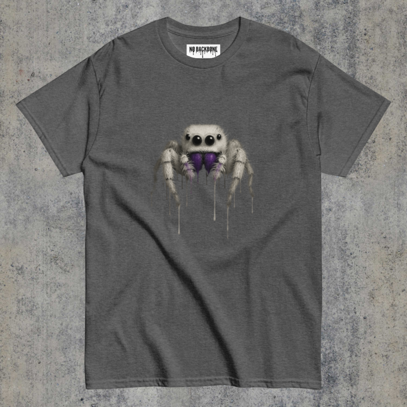 Jumping Spider (Dark) Tee, Unisex - Drip Collection