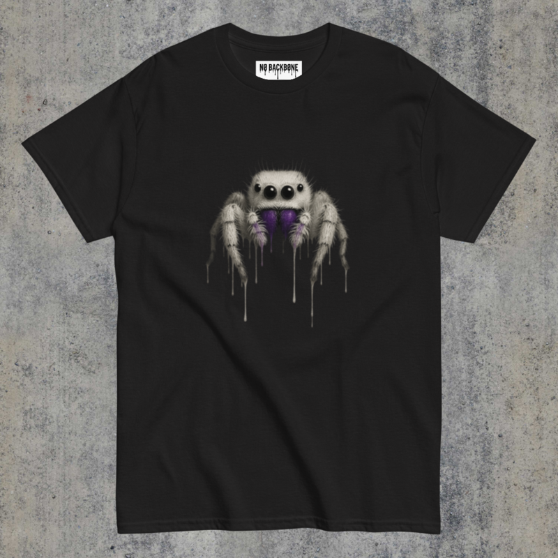 Jumping Spider (Dark) Tee, Unisex - Drip Collection