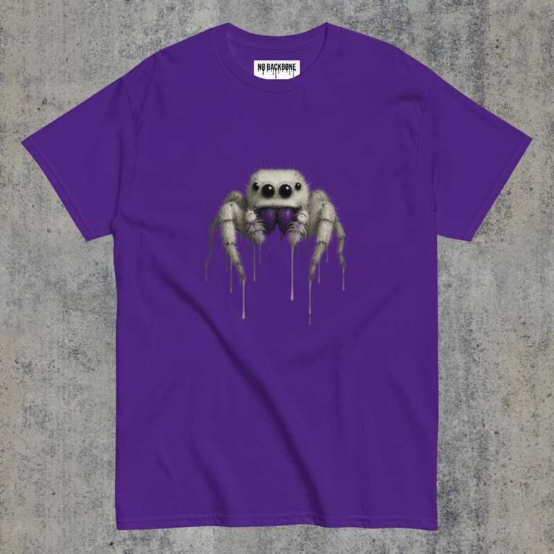 Jumping Spider (Dark) Tee, Unisex - Drip Collection
