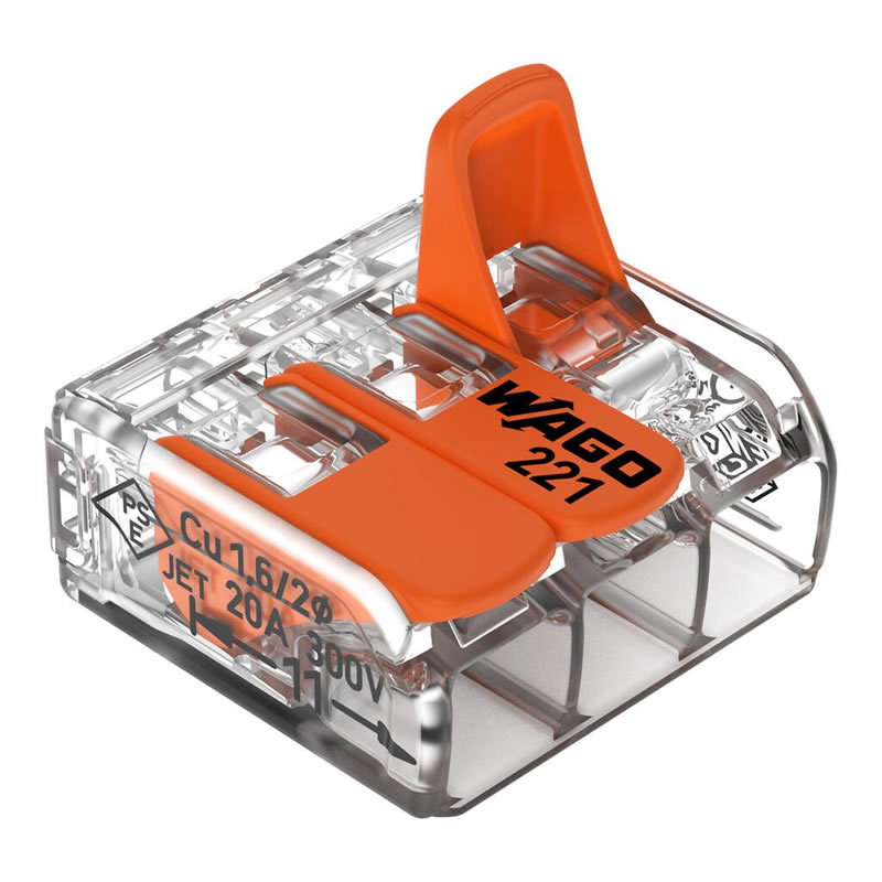 Wago koblingsklemme 221-413 3-leder