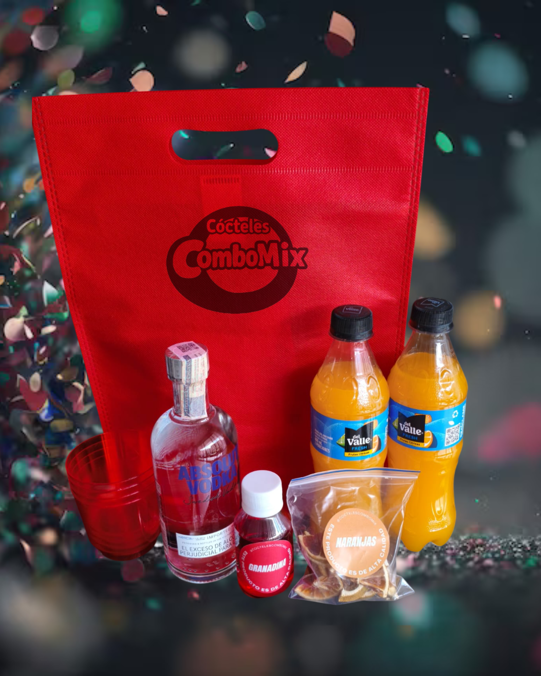 Cócteles Vodka Sunrise sin botellón