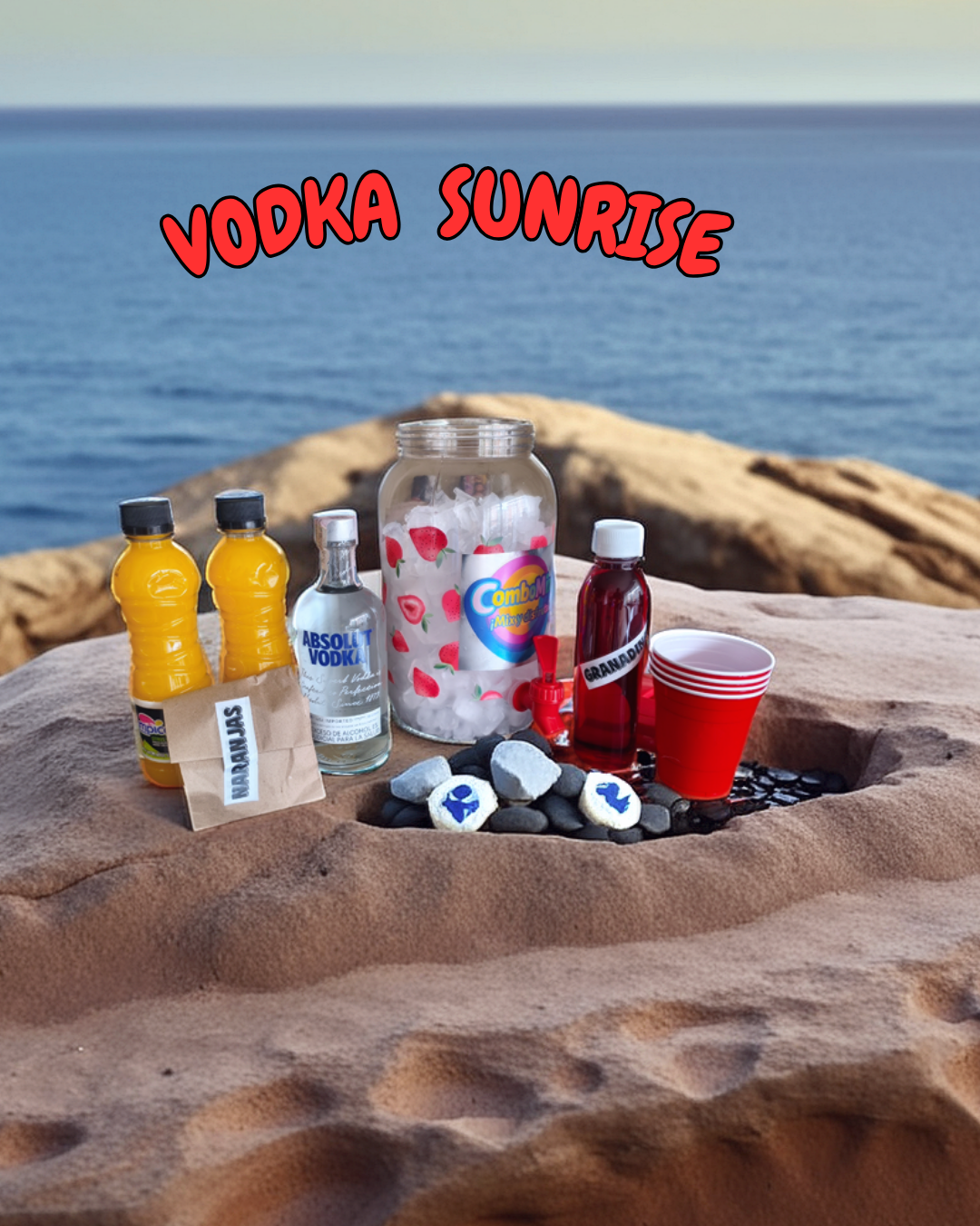 Cóctel Vodka Sunrise