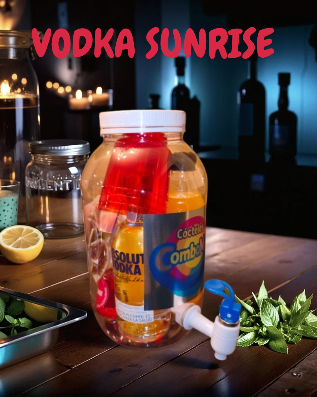 Cóctel Vodka Sunrise