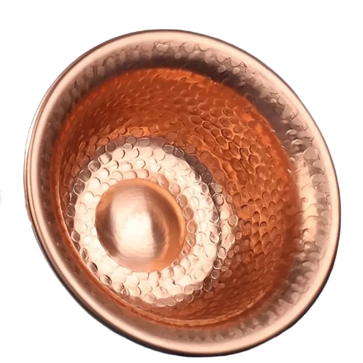 Bol en cuivre martelé