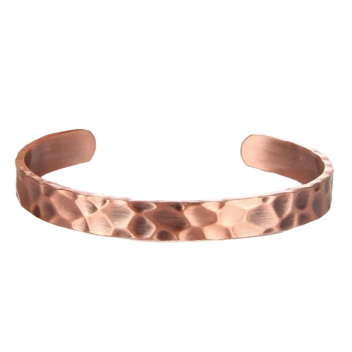 Bracelet en cuivre martelé