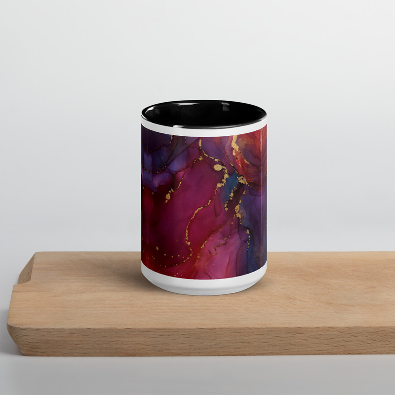Mug en marbre violet, cadeau tasse café thé pour elle, cadeau d'anniversaire pour elle, cadeau d'anniversaire soeur maman