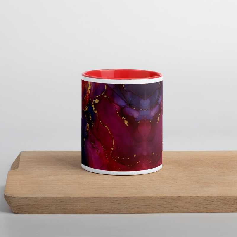 Mug en marbre violet, cadeau tasse café thé pour elle, cadeau d'anniversaire pour elle, cadeau d'anniversaire soeur maman