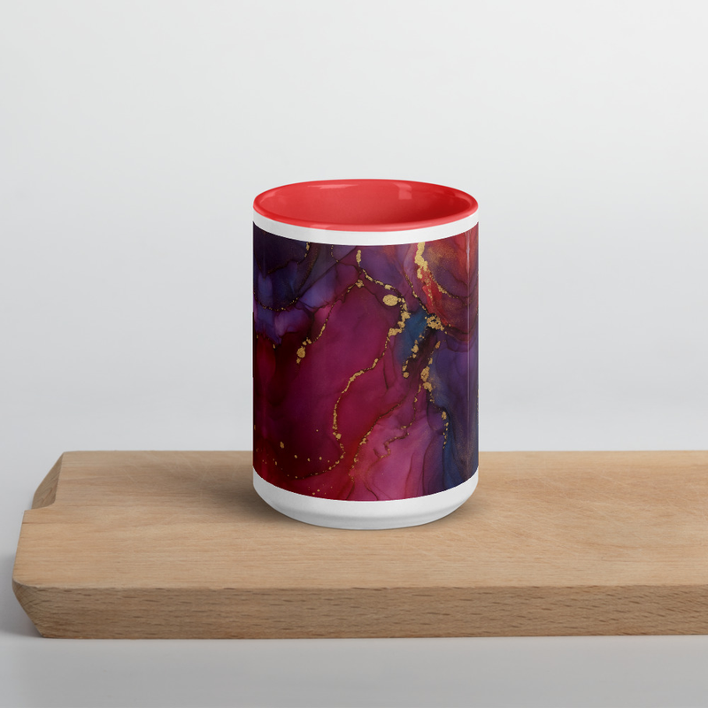 Mug en marbre violet, cadeau tasse café thé pour elle, cadeau d'anniversaire pour elle, cadeau d'anniversaire soeur maman