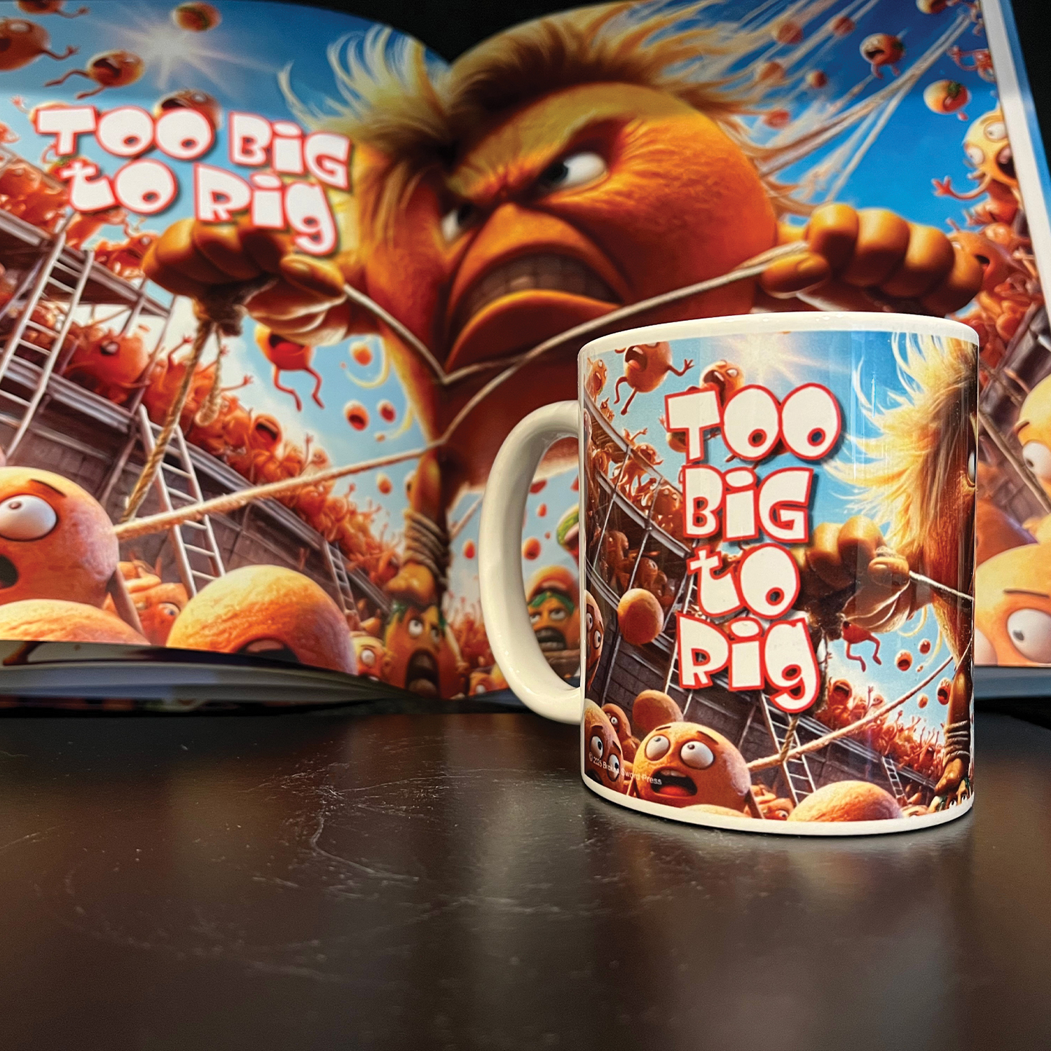 "Too Big to Rig" coffee mug
