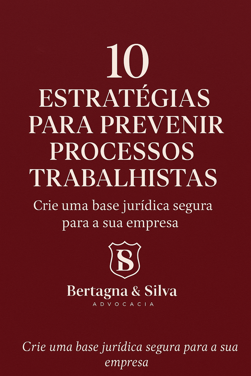 E-book: 10 Estratégias para Evitar Processos Trabalhistas
