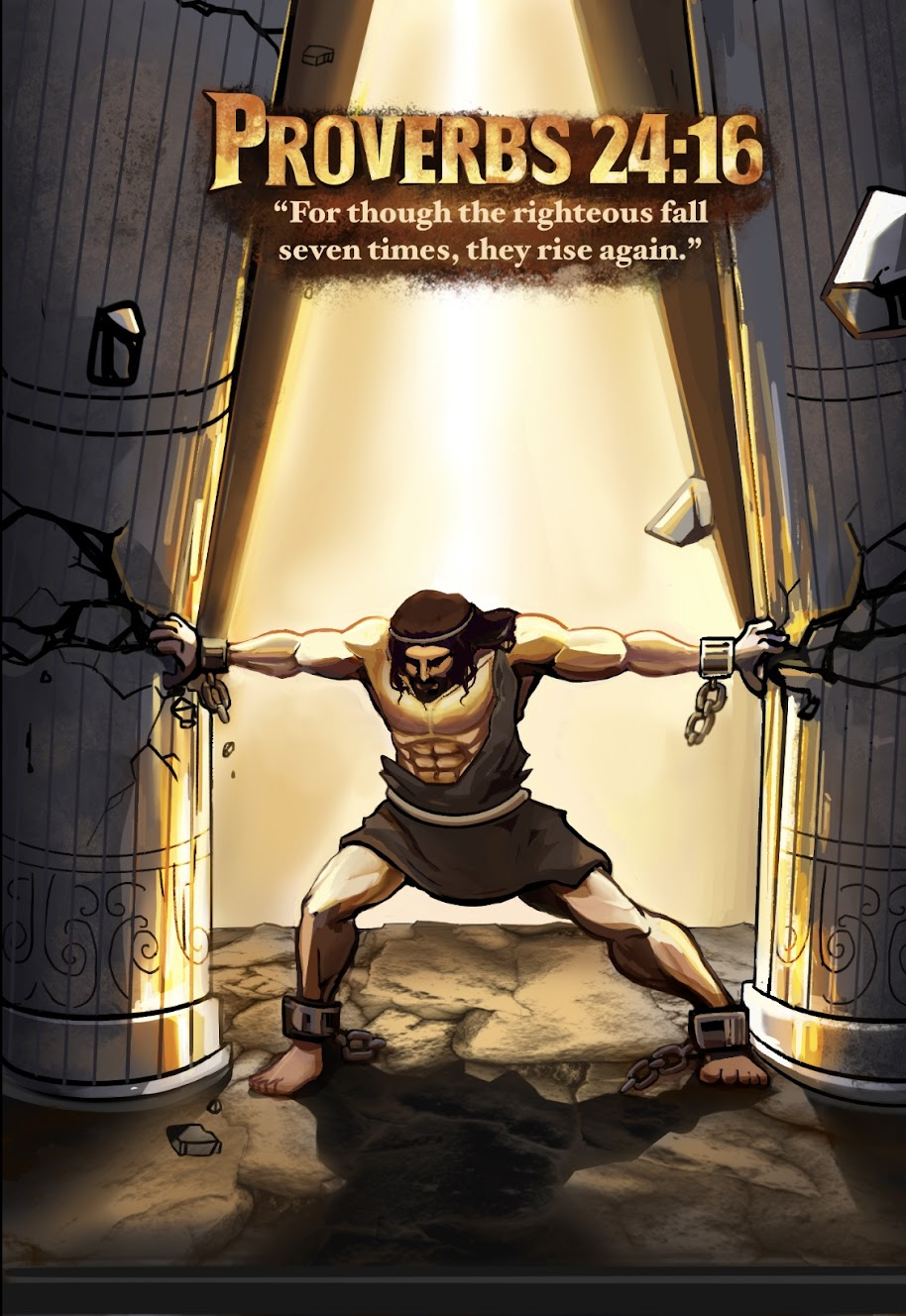 Samson Breaking the Pillars