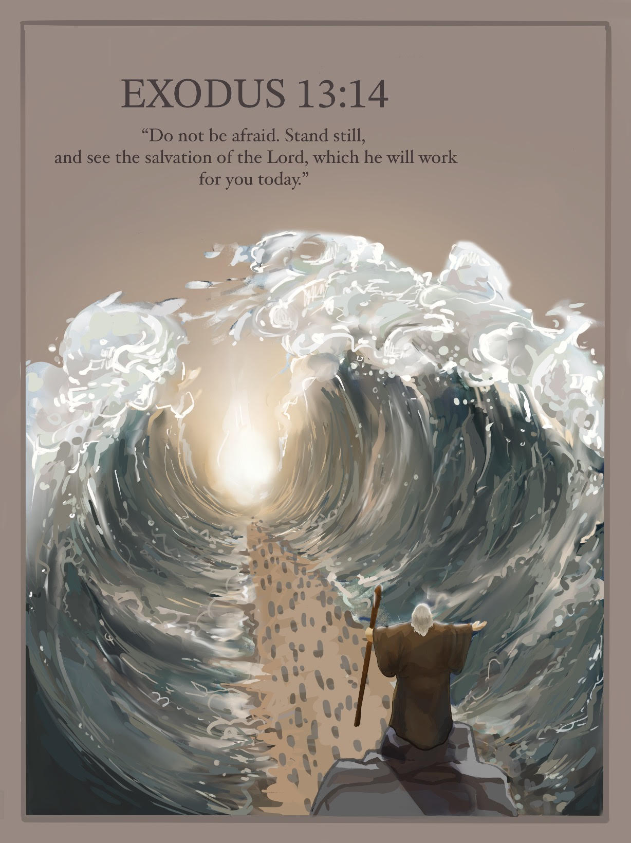 Moses parts the Red Sea