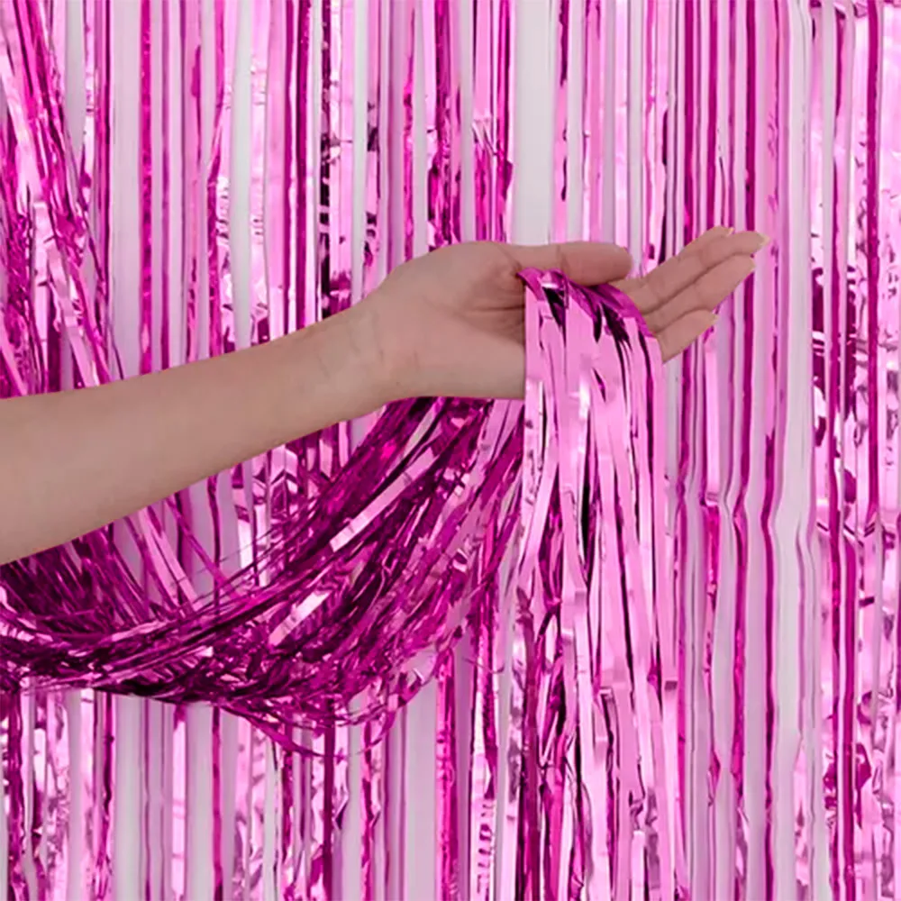 Cortina de Fitas Metalizadas para Decoração