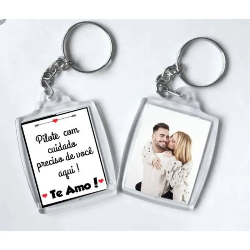 Chaveiro personalizado de acrílico