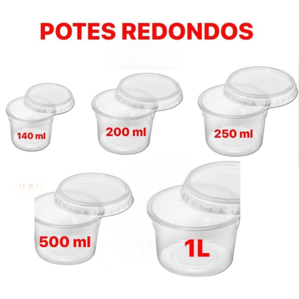 POTE REDONDO COM TAMPA 24 UNIDADES